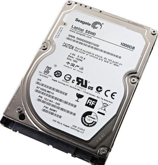 ST1000LM014 Seagate Laptop SSHD 1TB 5400RPM SATA 6GB/s 64MB Cache 8GB MLC NAND SSD 2.5-inch Hybrid Hard Drive