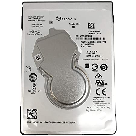 ST1000LM035 Seagate Mobile HDD 1TB 5400RPM SATA 6GB/s 128MB Cache 2.5-inch Hard Drive