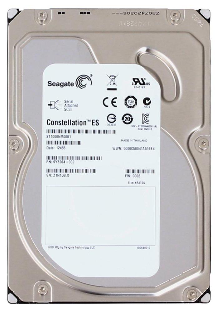 ST1000NM0001 Seagate Constellation ES 1TB 7200RPM SAS 6GB/s 64MB Cache 3.5-inch Hard Drive