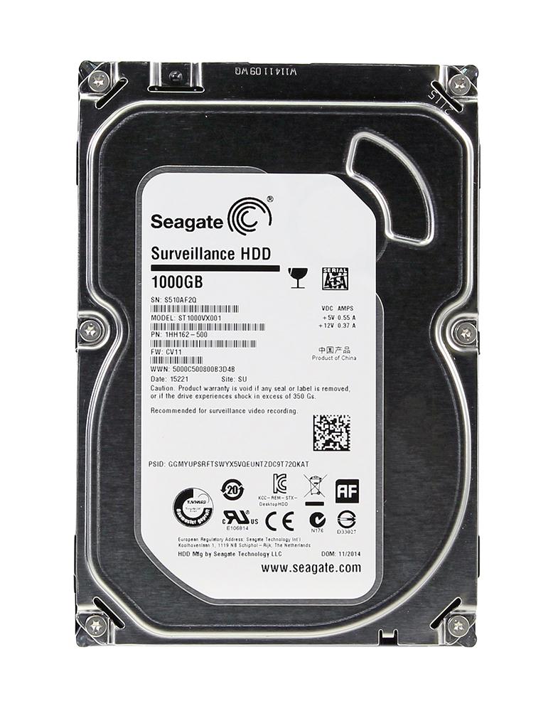ST1000VX001 Seagate Surveillance 1TB 5900RPM SATA 6GB/s 64MB Cache 3.5-inch Hard Drive