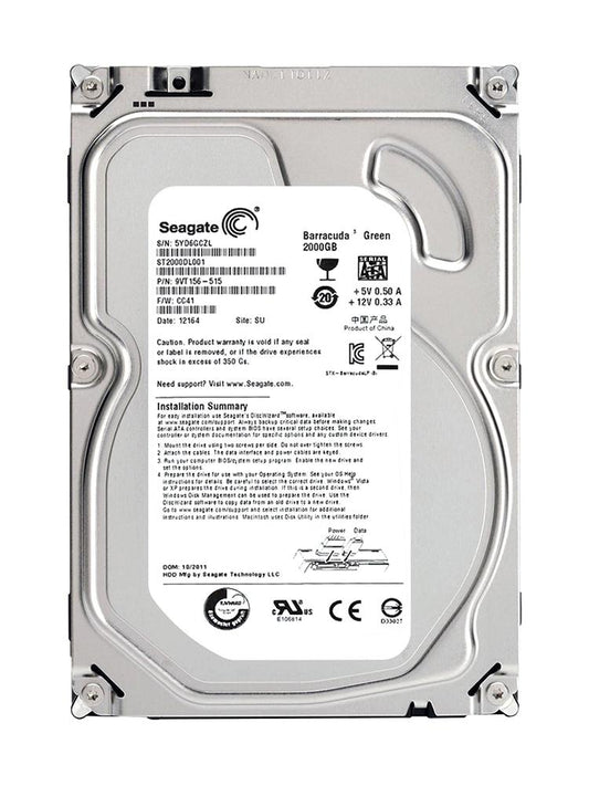ST2000DL001 Seagate Barracuda LP 2TB 5900RPM SATA 3GB/s 32MB Cache 3.5-inch Hard Drive