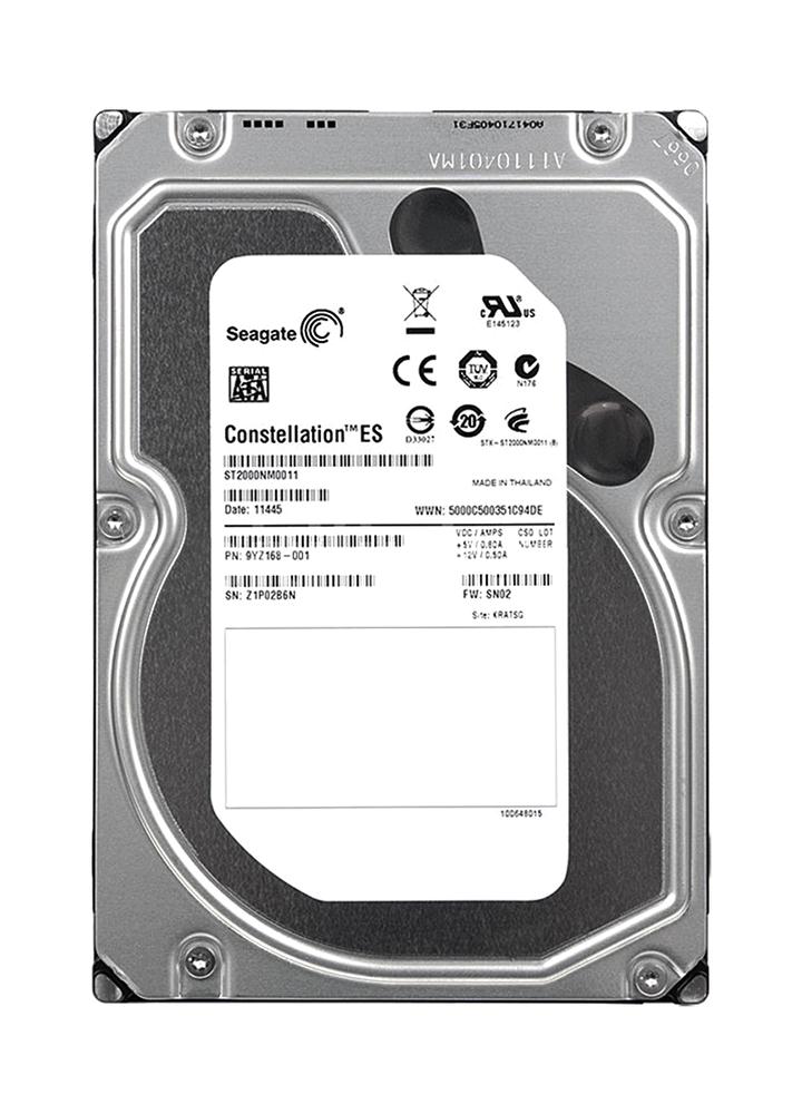 ST2000NM0011 Seagate Constellation ES 2TB 7200RPM SATA 6GB/s 64MB Cache 3.5-inch Hard Drive