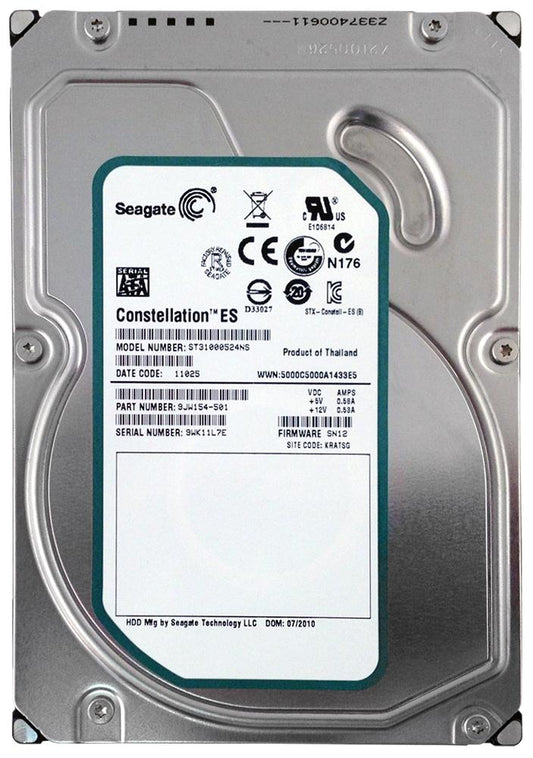 ST31000524NS Seagate Constellation ES 1TB 7200RPM SATA 3GB/s 32MB Cache 3.5-inch Hard Drive
