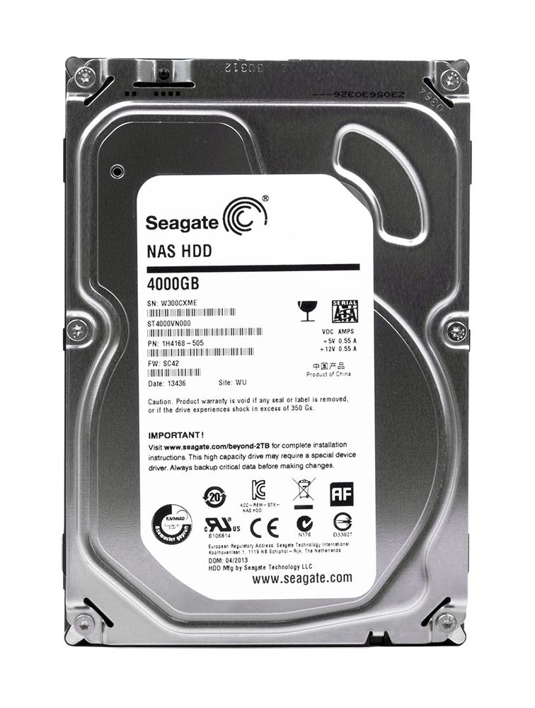 ST4000VN000 Seagate NAS HDD 4TB 5900RPM SATA 6GB/s 64MB Cache 3.5-inch Hard Drive