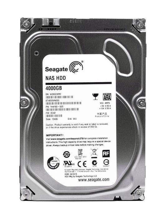 ST4000VN000 Seagate NAS HDD 4TB 5900RPM SATA 6GB/s 64MB Cache 3.5-inch Hard Drive