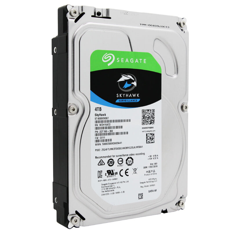 ST4000VX007 Seagate SkyHawk 4TB 7200RPM SATA 6GB/s 64MB Cache 3.5-inch Hard Drive