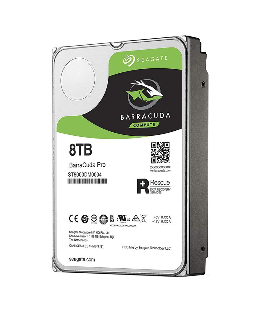ST8000DM0004 Seagate BarraCuda Pro 8TB 7200RPM SATA 6GB/s 256MB Cache (512e) 3.5-inch Hard Drive