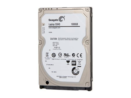 STBD1000400 Seagate Laptop SSHD 1TB 5400RPM SATA 6GB/s 64MB Cache 8GB SSD 2.5-inch Hybrid Hard Drive