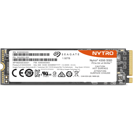 XP1920SE30001 Seagate Nytro 4350 1.92TB 3D Triple-Level Cell PCI Express NVMe 4.0 x4 1.4 M.2 2280 Solid State Drive