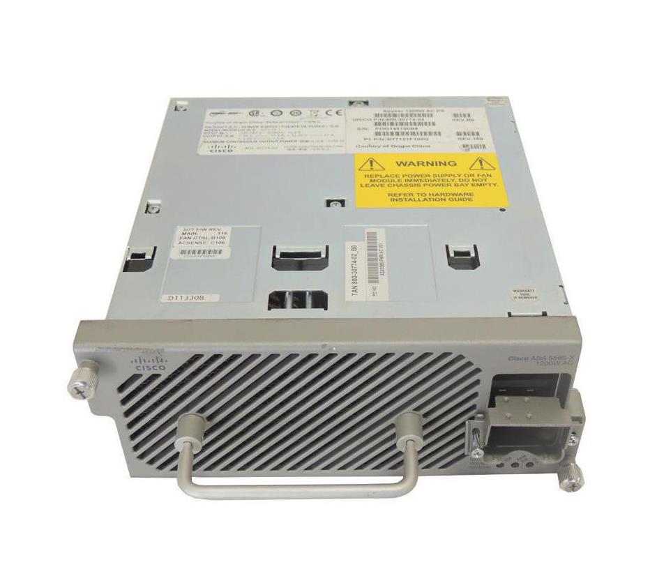 ASA5585-PWR-AC Cisco 1200-Watts 100-240V AC 50-60Hz Hot-Pluggable Redundant Power Supply for ASA 5585-X