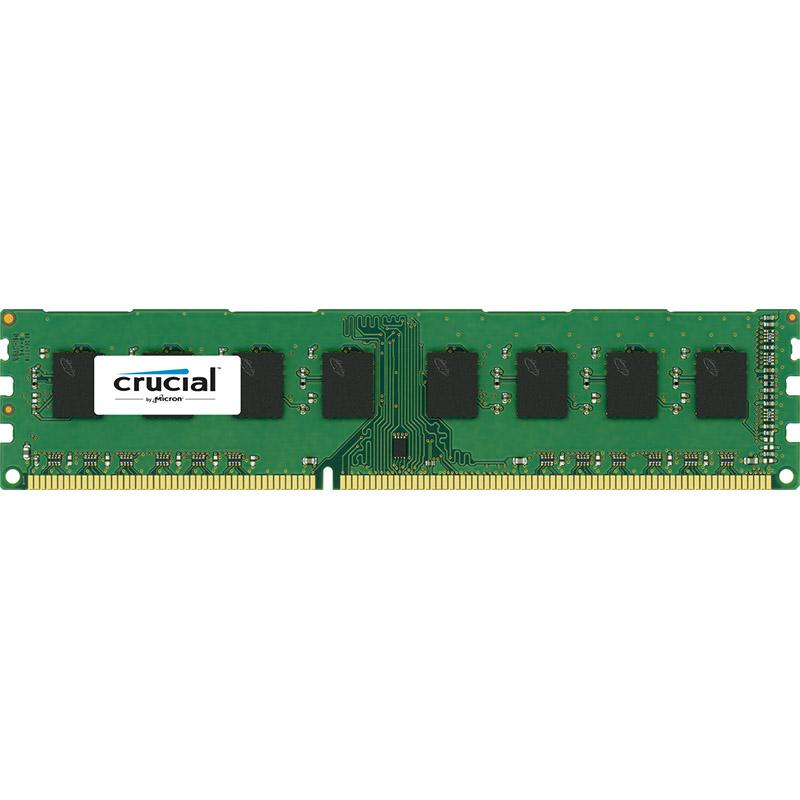 CT2K51264BD160BJ - Crucial 8GB Kit (2 X 4GB) PC3-12800 non-ECC Unbuffered DDR3-1600MHz CL11 240-Pin DIMM 1.35V Low Voltage Memory