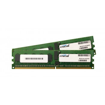 CT2KIT51272AB80E - Crucial Technology 8GB Kit (2 X 4GB) PC2-6400 ECC Registered DDR2-800MHz CL6 240-Pin DIMM 1.8V Memory
