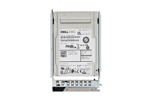 K916X Dell 6.4TB Triple-Level Cell PCI Express NVMe x4 U.3 , 2.5" Solid State Drive
