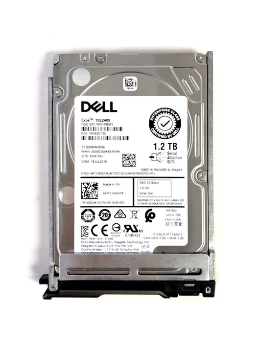 FTJH1 Dell 1.2TB 10000RPM SAS 12Gbps Hot Swap (512n) 2.5-Inch Hard Drive with Tray