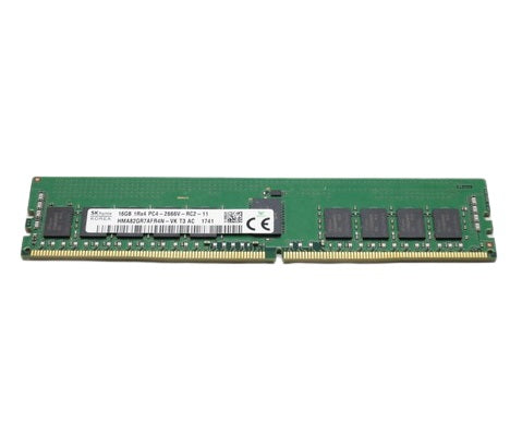 HMA82GU7MFR8N-VK Hynix 16GB PC4-21300 DDR4-2666MHz ECC Unbuffered CL19 288-Pin DIMM 1.2V Dual Rank Memory Module