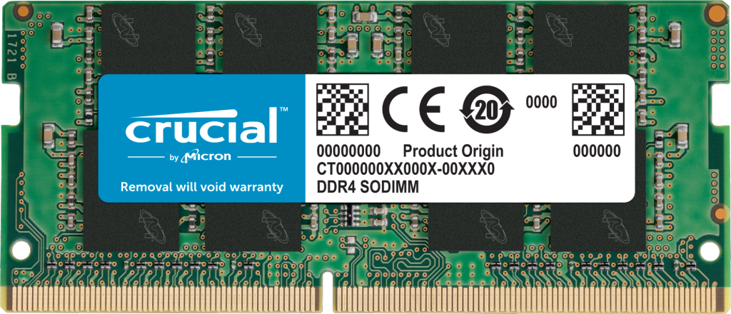 CT16G4SFD8266 Crucial 16GB PC4-21300 DDR4-2666MHz non-ECC Unbuffered CL19 260-Pin SoDimm 1.2V Dual Rank Memory Module