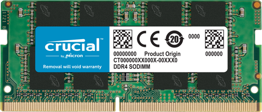 CT16G4SFD8266 Crucial 16GB PC4-21300 DDR4-2666MHz non-ECC Unbuffered CL19 260-Pin SoDimm 1.2V Dual Rank Memory Module