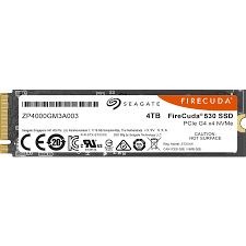 ZP4000GM3A013 Seagate FireCuda 530 Series 4TB 3D Triple-Level Cell PCI Express NVMe 4.0 x4 M.2 2280-D2 (RoHS) Solid State Drive