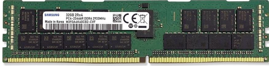 M393A4K40CB2-CVFBY Samsung 32GB DDR4-2933MHz PC4-23400 Registered ECC CL21 288-Pin DIMM Dual Rank 1.2V Memory Module