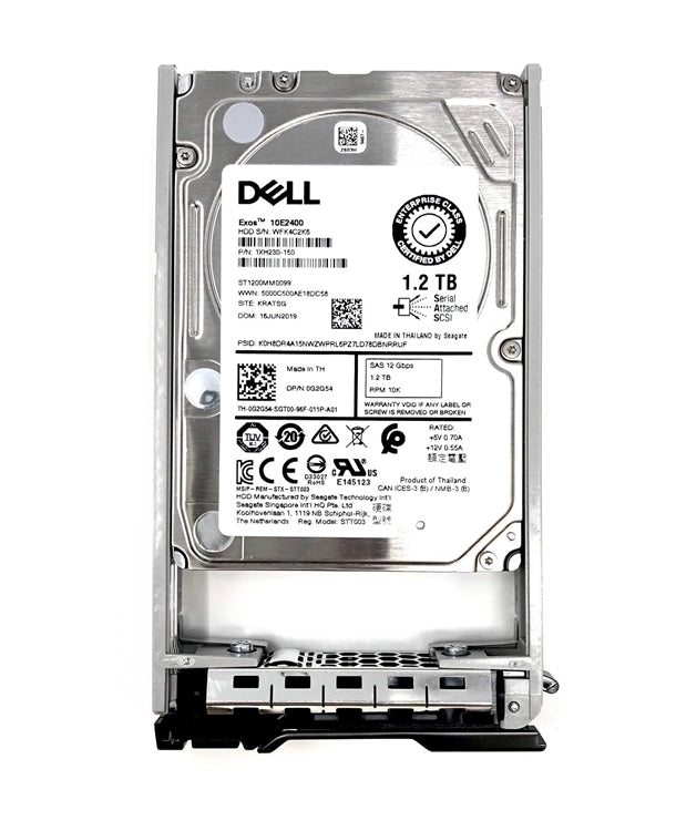 MF255 Dell 1.2TB 10000RPM SAS 12Gbps Hot Swap 2.5-Inch Hard Drive