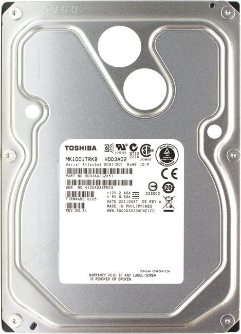 MK1001TRKB Toshiba 1TB 7200RPM SAS 6Gb/s 3.5-inch Near Line Hard Drive