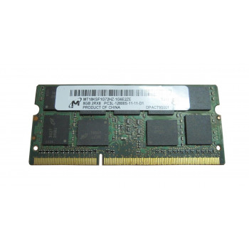 MT18KSF1G72HZ-1G6 - Micron Technology 8GB PC3-12800 ECC Unbuffered DDR3-1600MHz CL11 204-Pin SODIMM 1.35V Low Voltage Dual Rank Memory