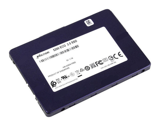 MTFDDAK960TDC Micron 5200 ECO 960GB TLC SATA 6Gbps Read Intensive PLP 2.5-inch Solid State Drive