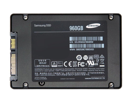 MZ7KM960HMJP-000D3 Samsung SM863a Series 960GB MLC SATA 6Gbps AES-256/PLP 2.5-inch Solid State Drive