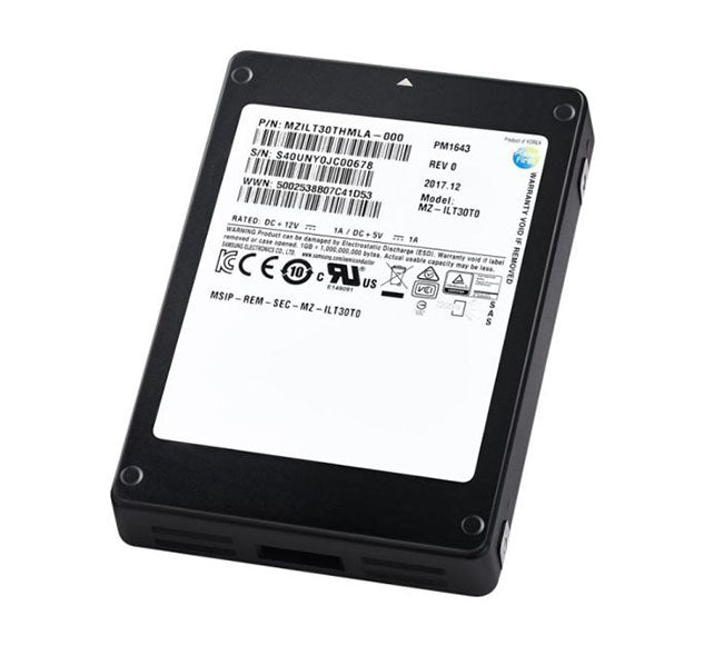MZILT30THMLA-00007 Samsung PM1643 30.72TB SAS 12Gbps 2.5-Inch Solid State Drive