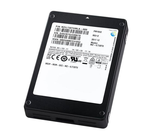 MZILT30THMLA Samsung PM1643 30.72TB SAS 12Gbps 2.5-Inch Solid State Drive