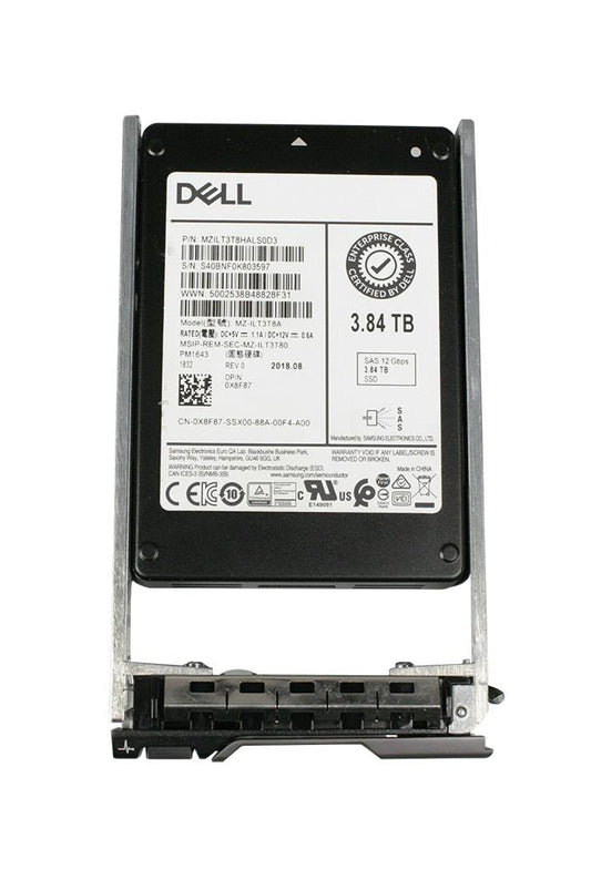 MZILT3T8HALS0D3 Samsung PM1643 Series 3.84TB TLC SAS 12Gbps 2.5-inch Solid State Drive