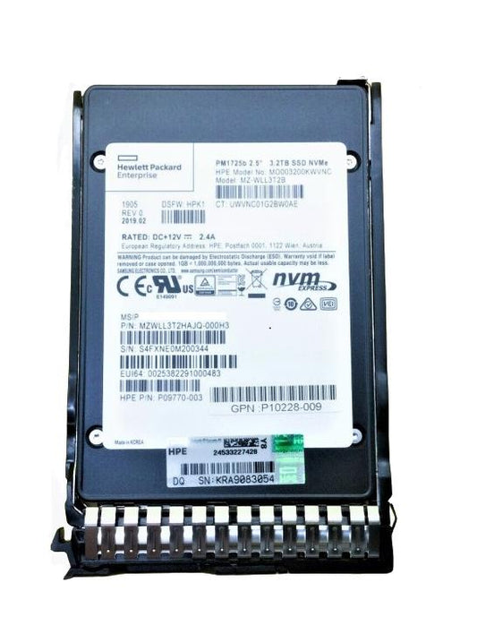 MZWLL3T2HAJQ-000H3 Samsung 3.2TB MU NVMe SFF SC 2.5-Inch Solid State Drive