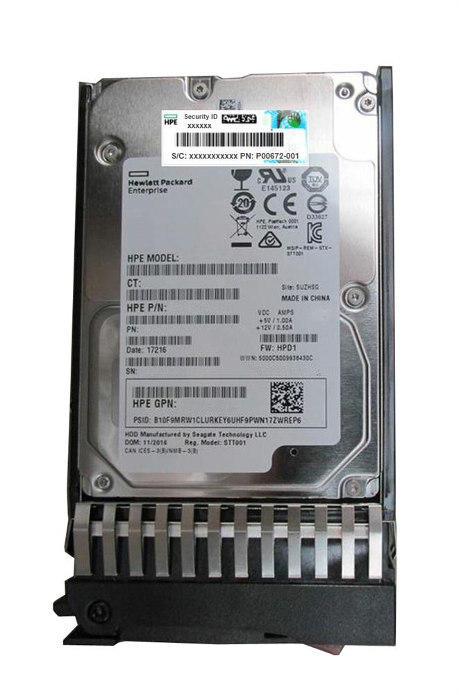 P00672-001 HP 8TB 7200RPM SAS 12Gbps 3.5-inch Hard Drive