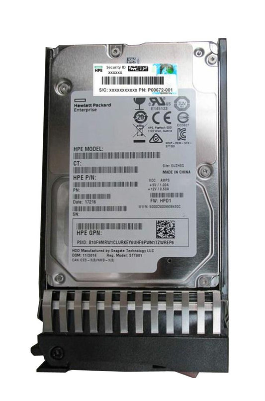 P00672-001 HP 8TB 7200RPM SAS 12Gbps 3.5-inch Hard Drive