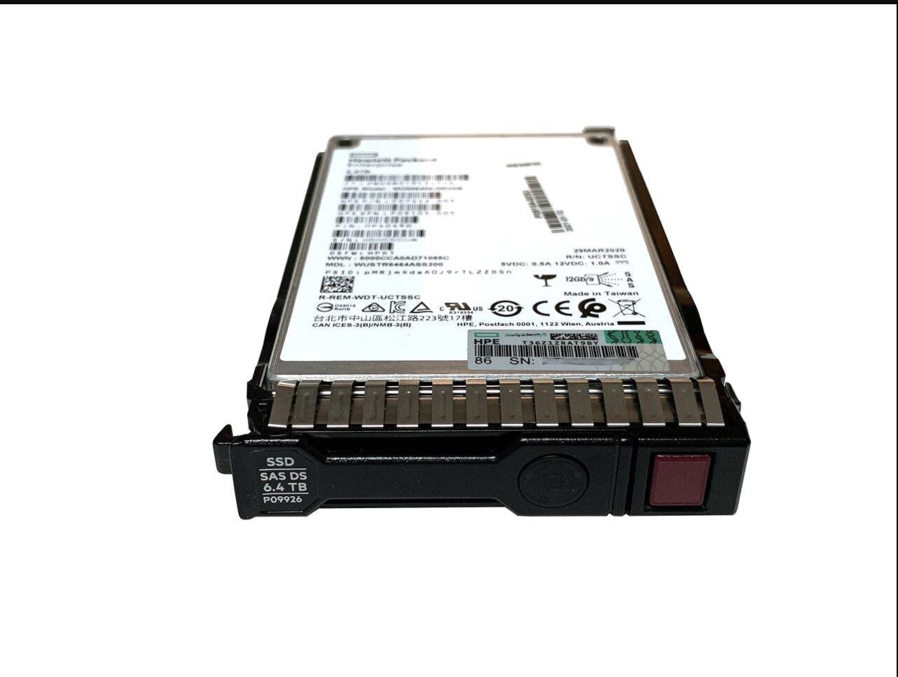 P04539-X21 HPE 6.4TB SAS 12Gbps Mixed Use DS 2.5-Inch Solid State Drive with Smart Carrier