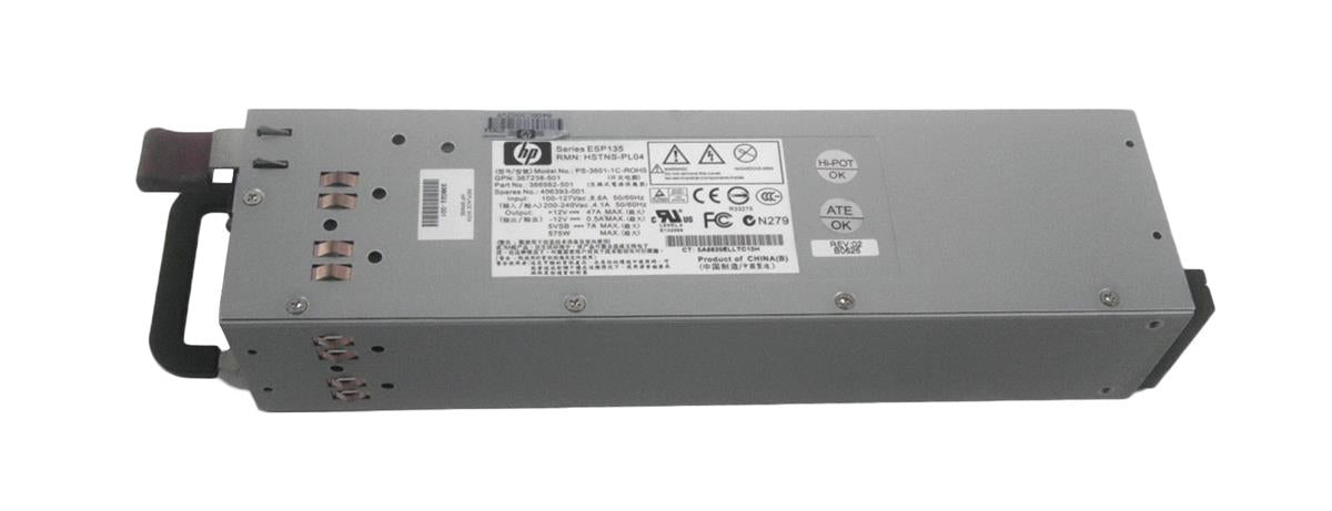 PS-3601-1C-ROHS HP 575-Watts 100-240V Redundant Hot Swap Switching Power Supply for ProLiant DL380 G4 Server