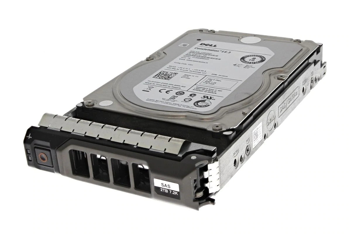 R0FM5 Dell 2TB SAS 12Gbps 7200RPM 512n 3.5-Inch Hot-Pluggable Hard Drive for 14Gen Server Hard Drive