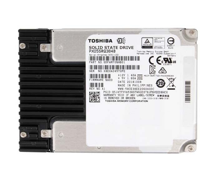 SDFAM70NHB01 Toshiba 3.84TB MLC SAS 12Gbps 2.5-Inch Solid State Drive