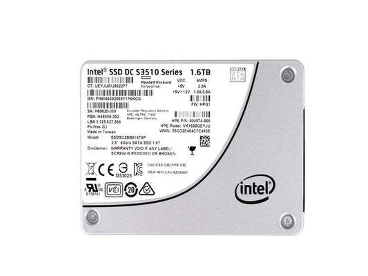 VK1600GEYJU HPE 1.6TB MLC SATA 6Gbps Read Intensive 2.5-inch Solid State Drive