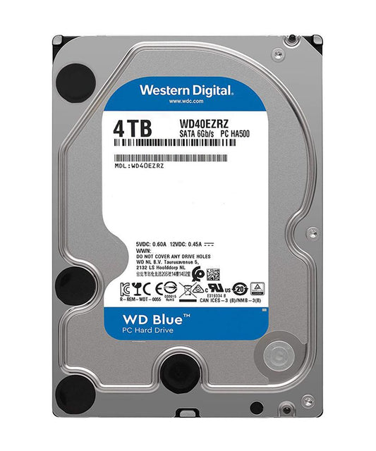 WD40EZAZ Western Digital Blue 4TB 5400RPM SATA 6Gbps 256MB Cache 3.5-inch Hard Drive