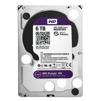 WD6NPURX - Western Digital Purple Nv 6TB IntelliPower SATA 6Gb/s 64MB Cache 3.5-inch Surveillance Hard Drive
