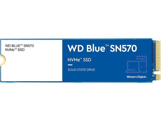 WDS100T3B0C Western Digital Blue SN570 1TB TLC PCI Express 3.0 x4 NVMe M.2 2280 Solid State Drive