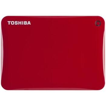 HDTC830XR3C1 Toshiba Canvio Connect II 3TB 5400RPM USB 3.0 8MB Cache 2.5-inch Portable External Hard Drive (Red)