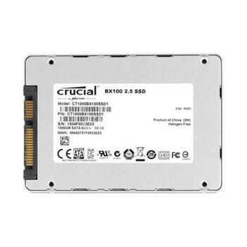 CT1000BX100SSD1 Crucial BX100 Series 1TB MLC SATA 6Gbps 2.5-inch Internal Solid State Drive