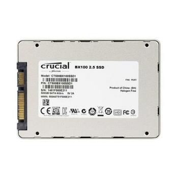 CT500BX100SSD1 Crucial BX100 Series 500GB MLC SATA 6Gbps 2.5-inch Internal Solid State Drive